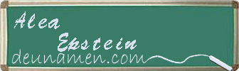 Alea Epstein Visitenkarte